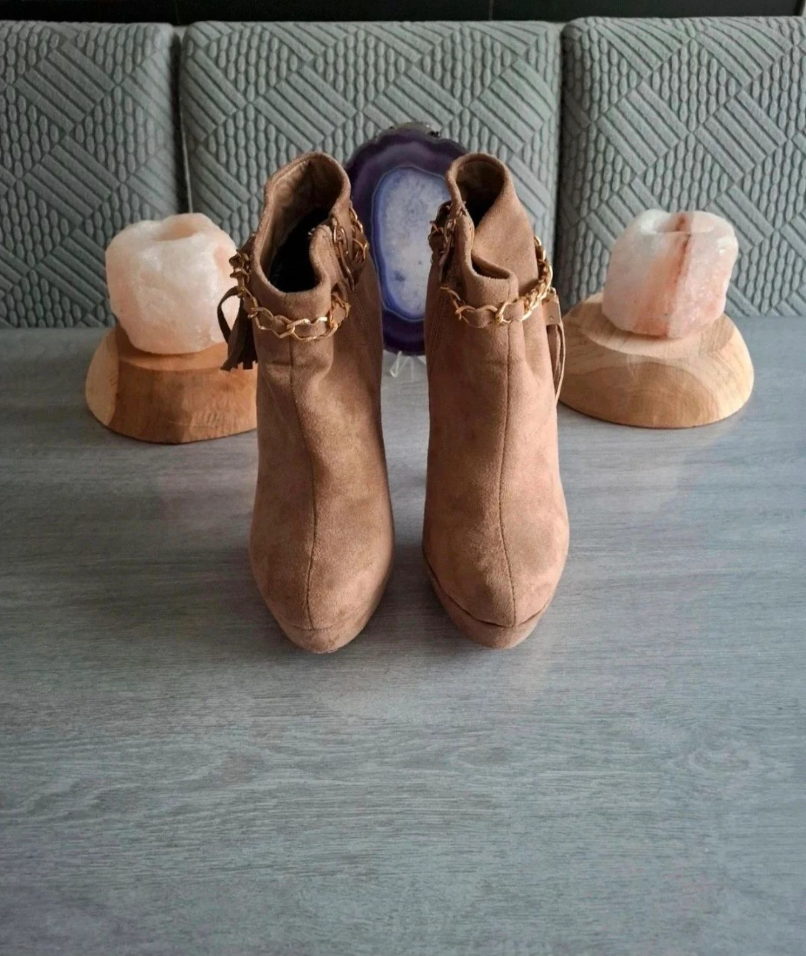 Bota de salto alto com plataforma tamanho 37 – photo 4